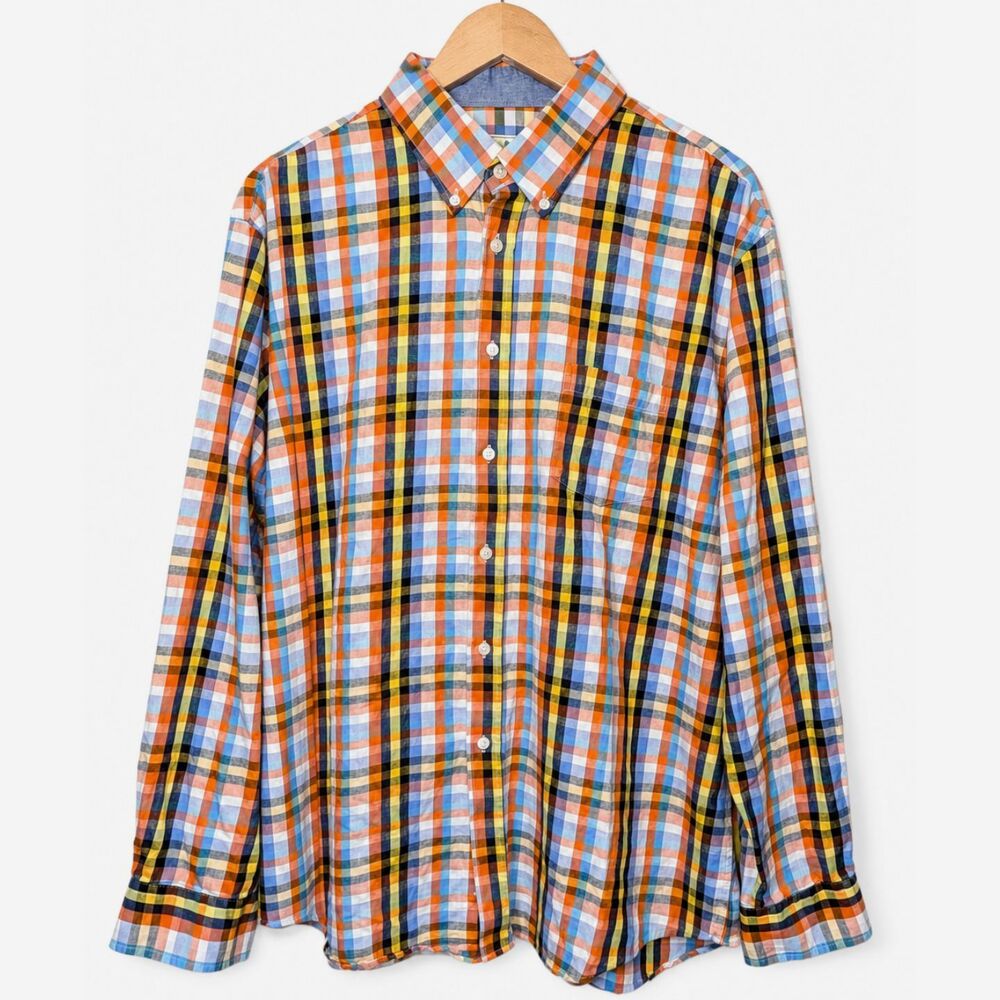 Southern Pines Women’s XXL Multicolor Plaid Cotton Button Down